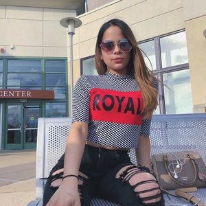 Royalty crop top